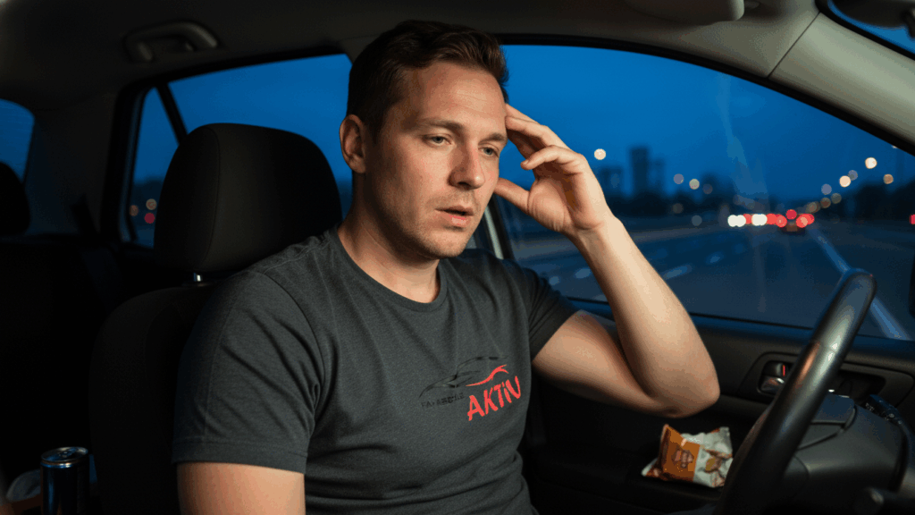 Fahrschülerin erkennt Müdigkeit beim Autofahren und reagiert sicher in Hamburg