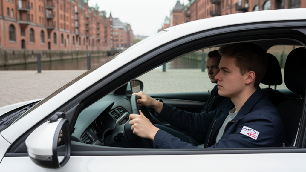 Fahrschüler absolviert Crashkurs Führerschein in Hamburg mit mentaler Stärke