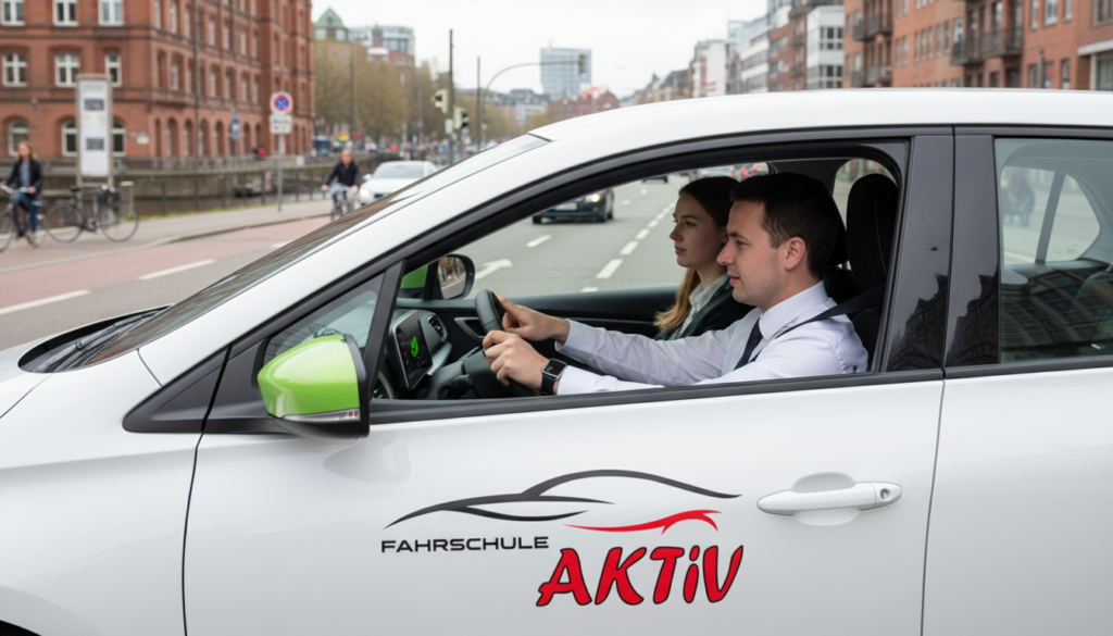 Eco Driving Hamburg – Fahrschüler fährt spritsparend im Stadtverkehr
