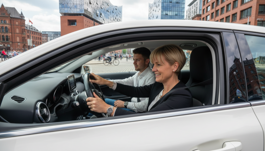 Sonderfahrten Führerschein Hamburg mit Fahrlehrer im Auto